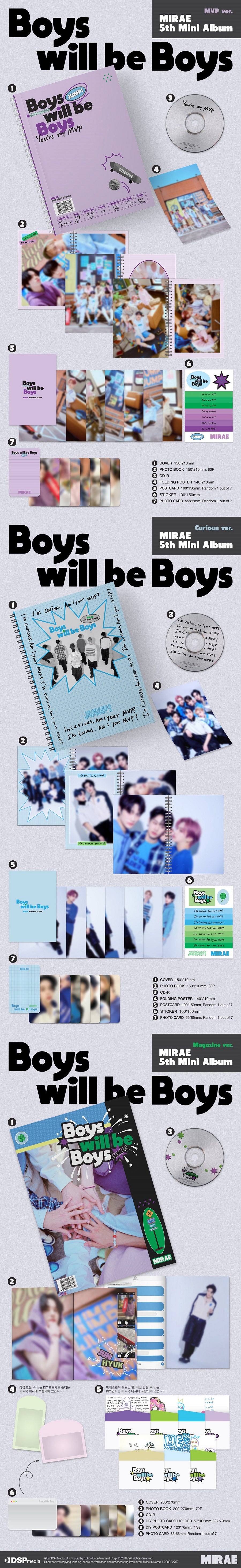 MIRAE Mini Album Vol. 5 - Boys will be Boys
