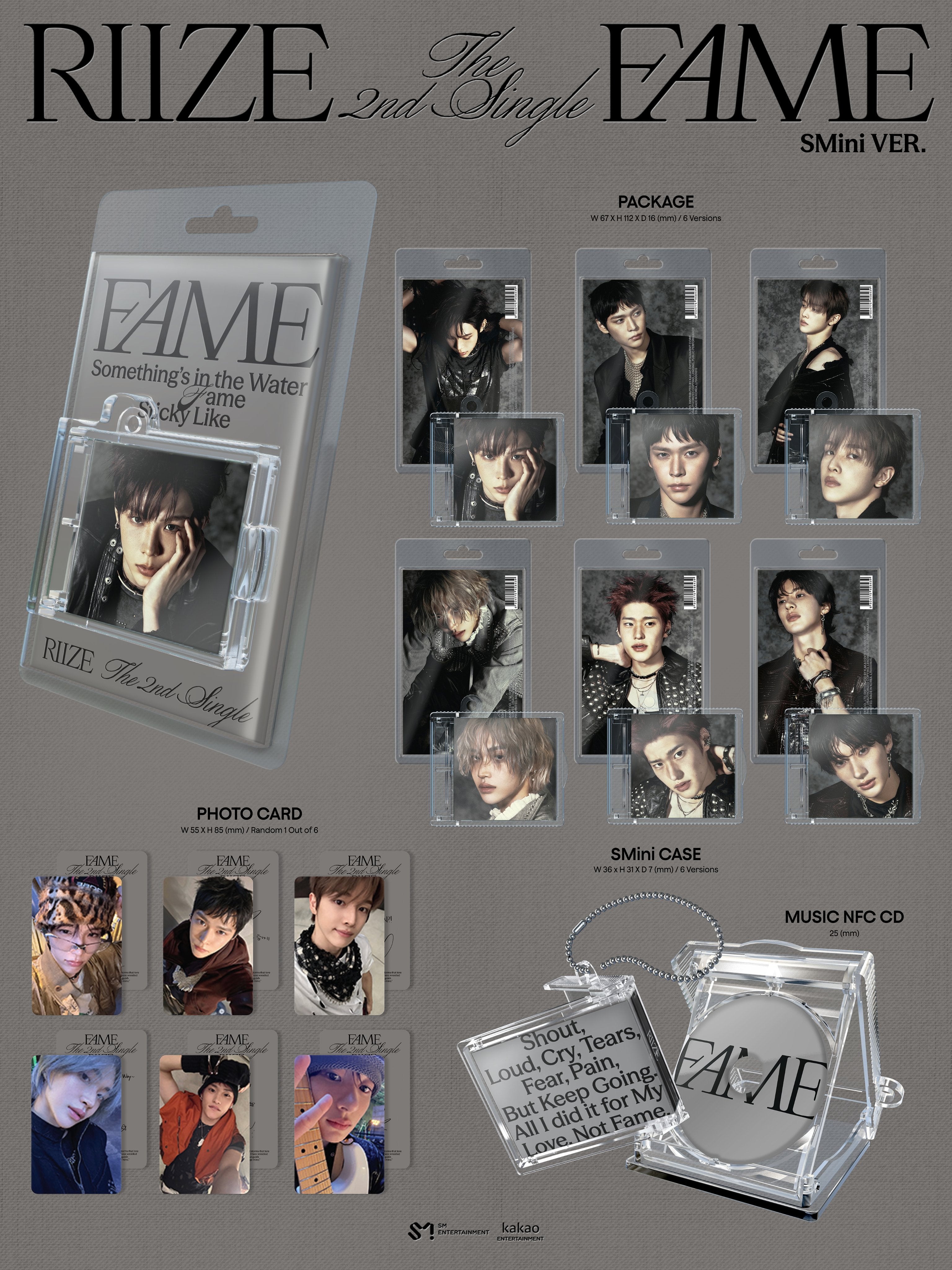 RIIZE 2ND SINGLE - FAME (SMINI VER.)