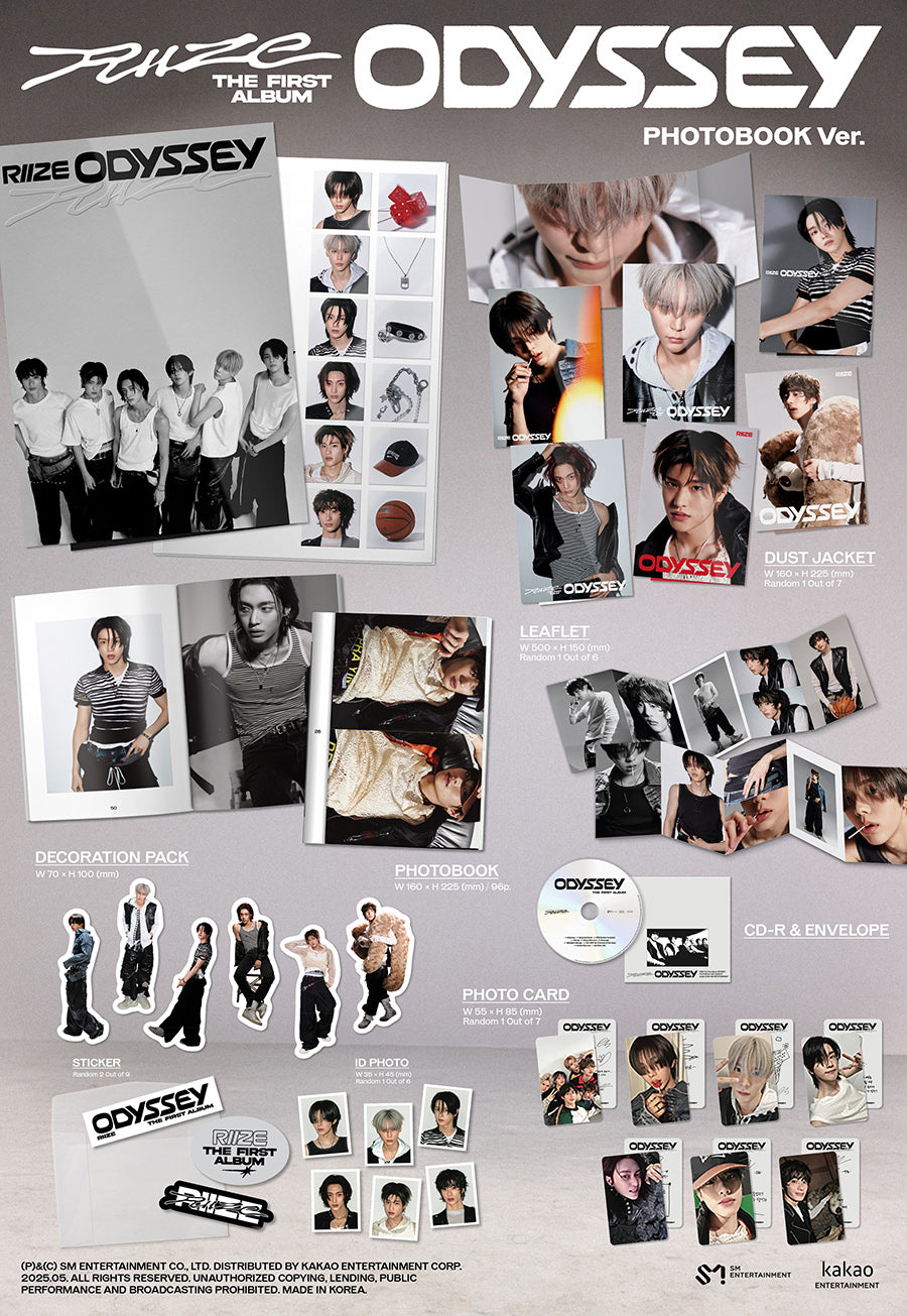 RIIZE 1ST ALBUM - ODYSSEY (PHOTOBOOK VER.)