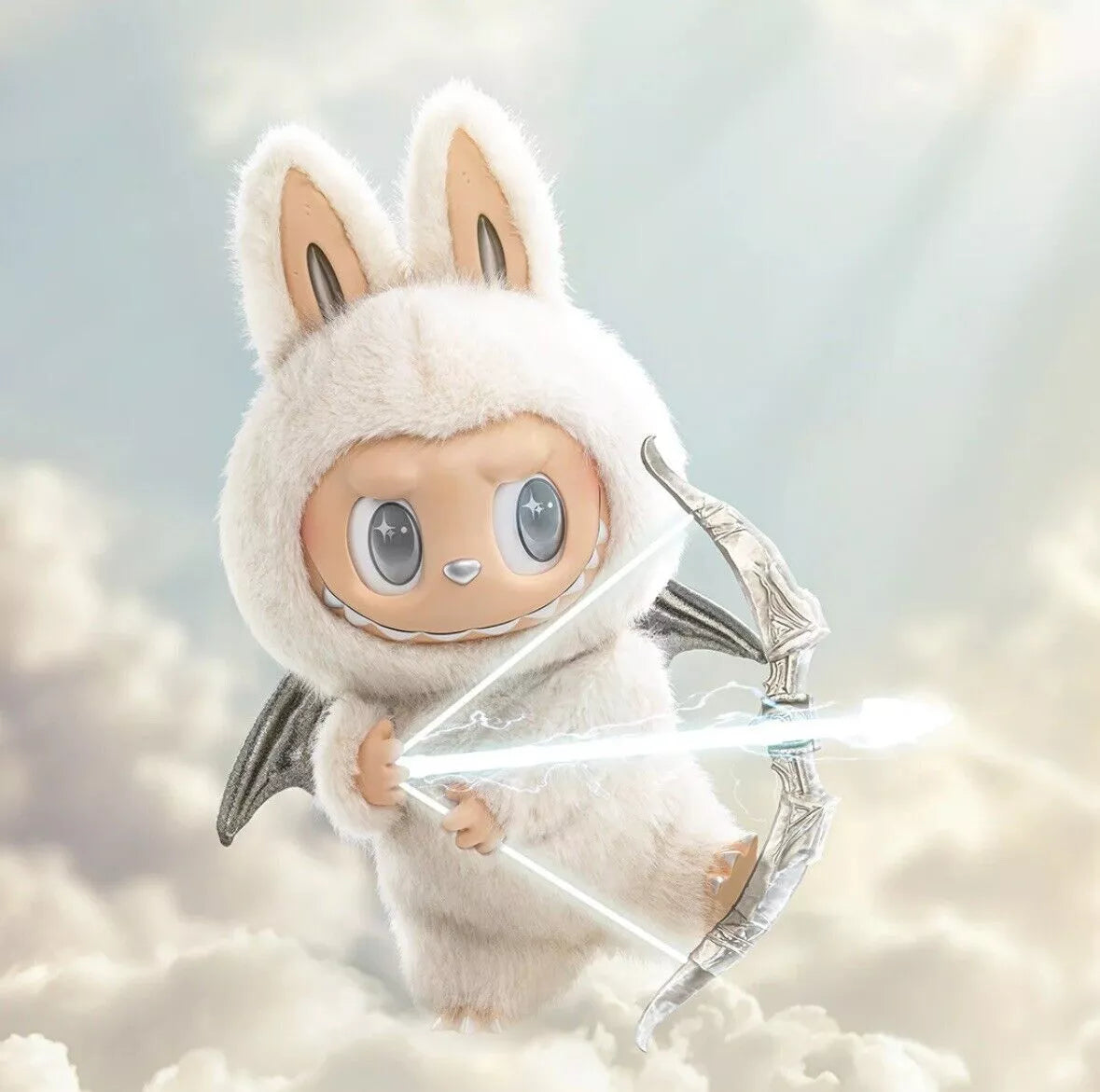 POP MART Authentic THE MONSTER Zimomo Plush Angel In Cloud XL