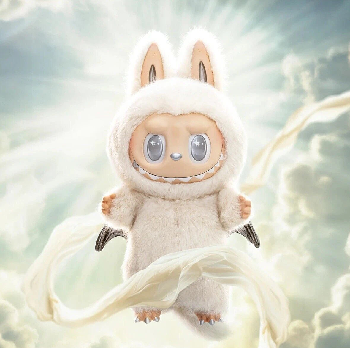 POP MART Authentic THE MONSTER Zimomo Plush Angel In Cloud XL