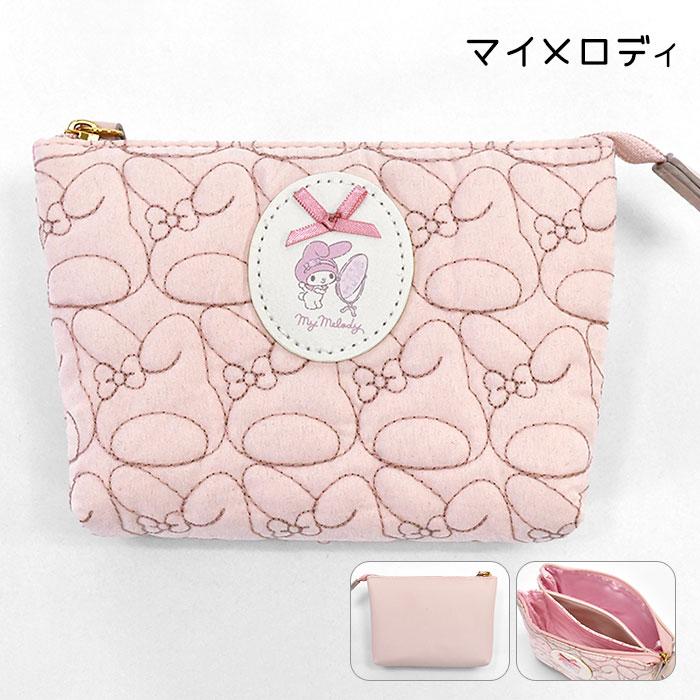 SANRIO© Double Stitch Zip Pouch (Japan Edition)