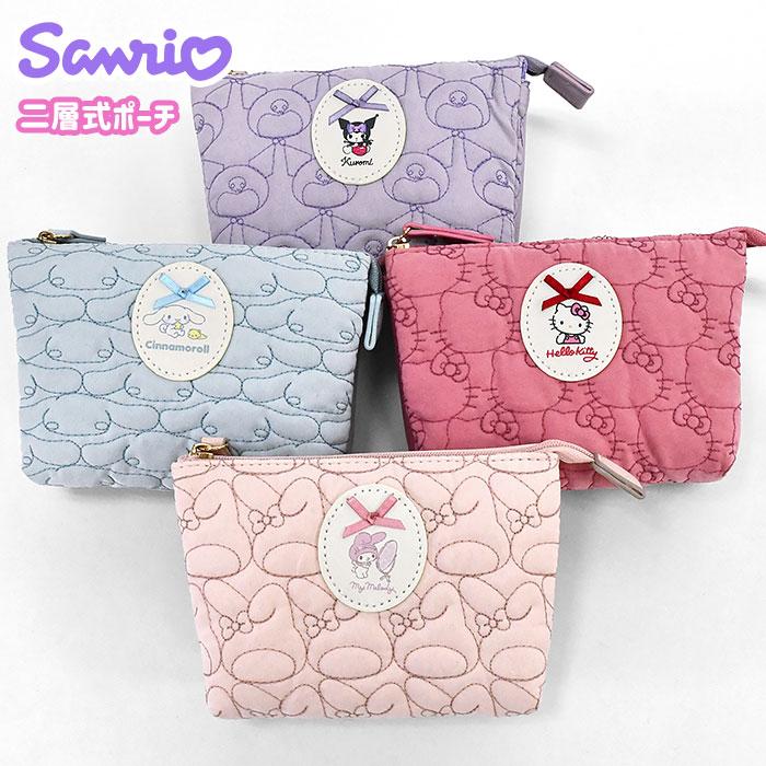 SANRIO© Double Stitch Zip Pouch (Japan Edition)