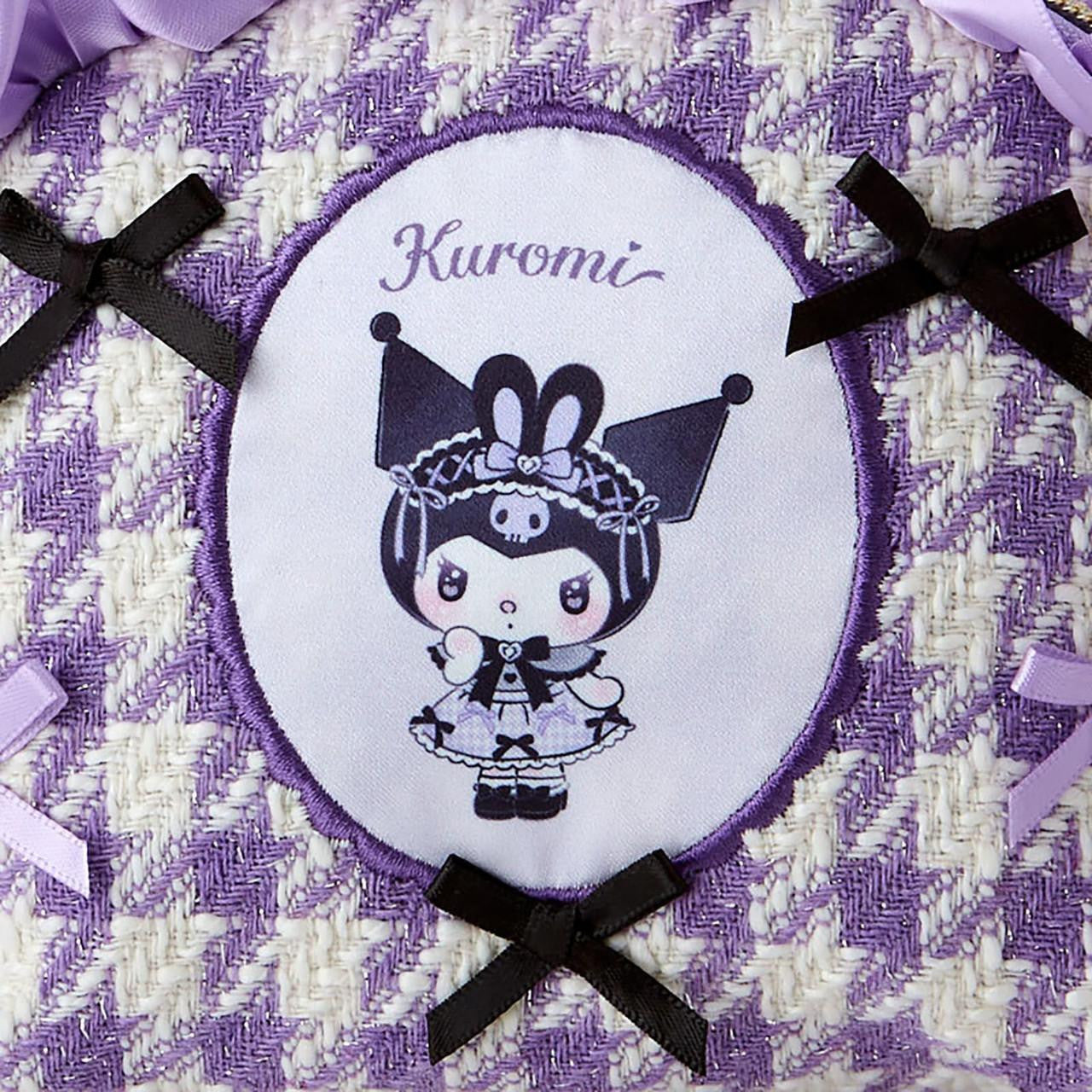 SANRIO© Pouch with Plaid Black Bow (Japan Limited Edition)