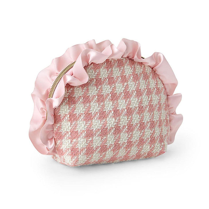 SANRIO© Pouch with Plaid Black Bow (Japan Limited Edition)