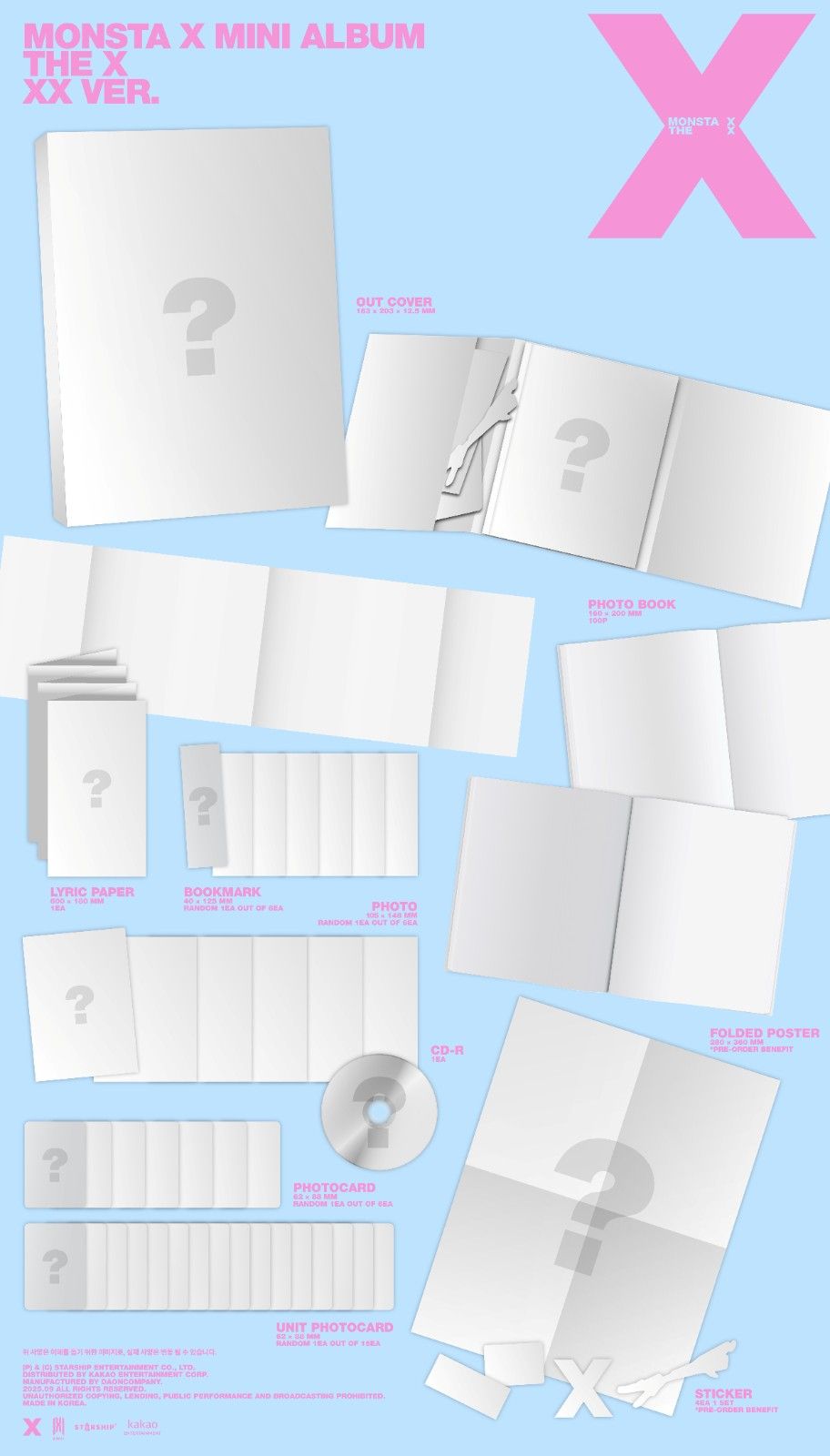 MONSTA X 13TH MINI ALBUM - THE X