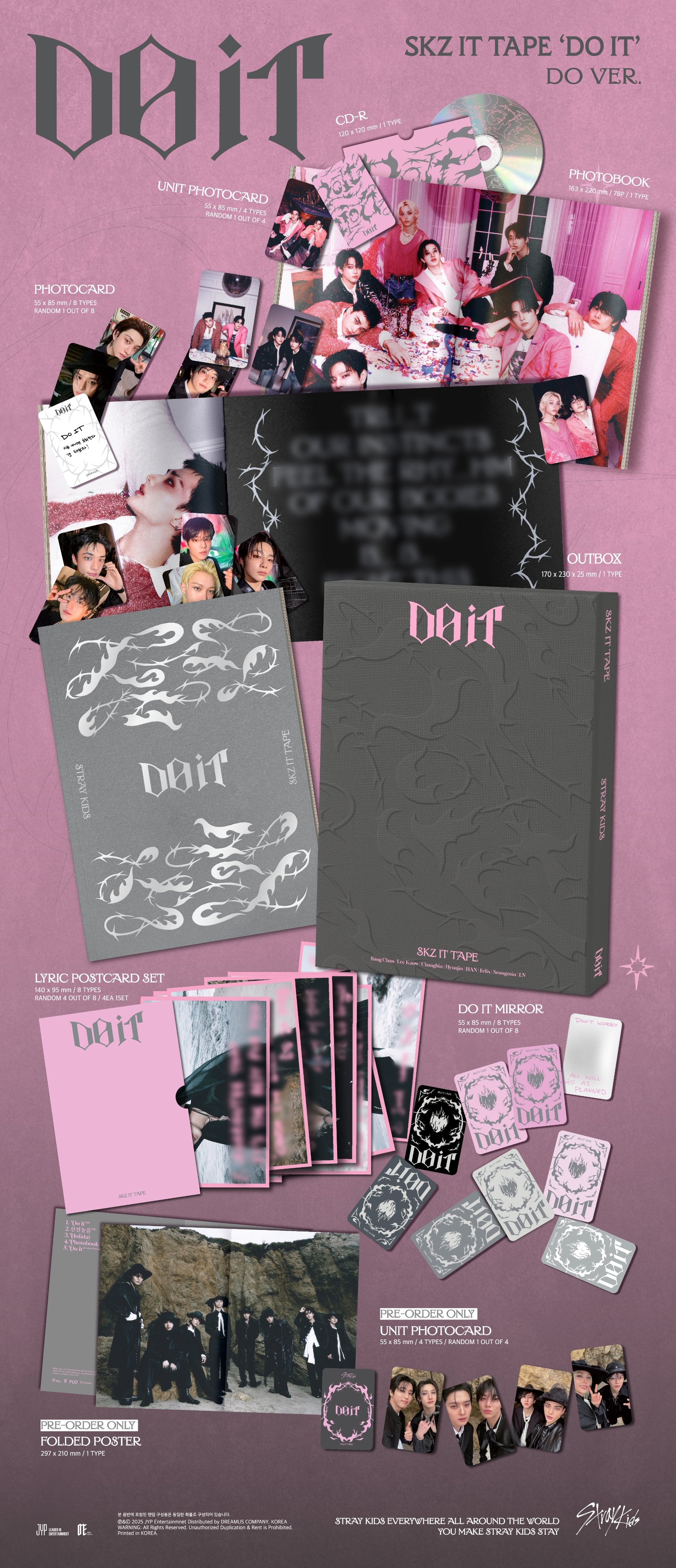 STRAY KIDS SKZ IT TAPE - DO IT (DO VER.) LIMITED VER.