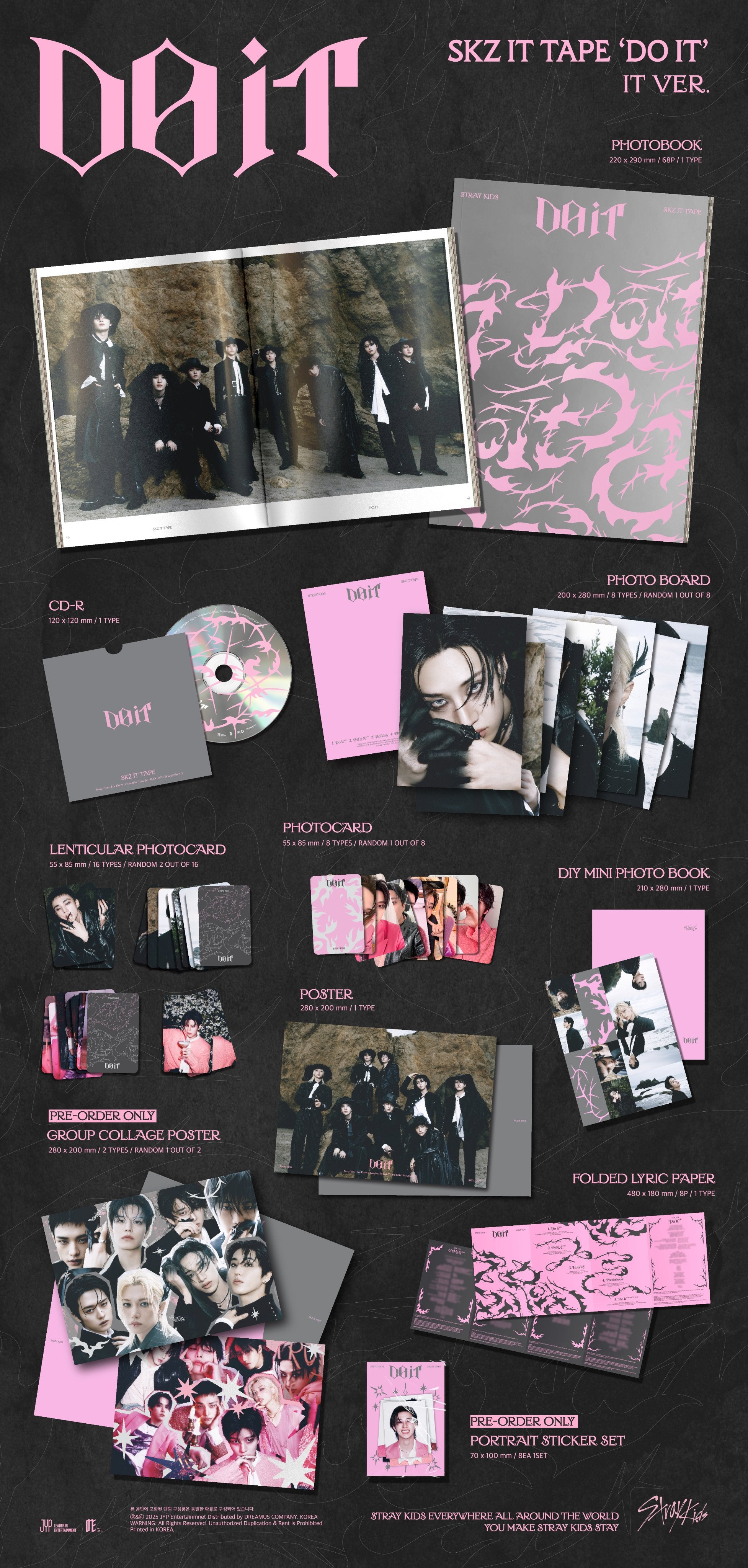 STRAY KIDS SKZ IT TAPE - DO IT (IT VER.)
