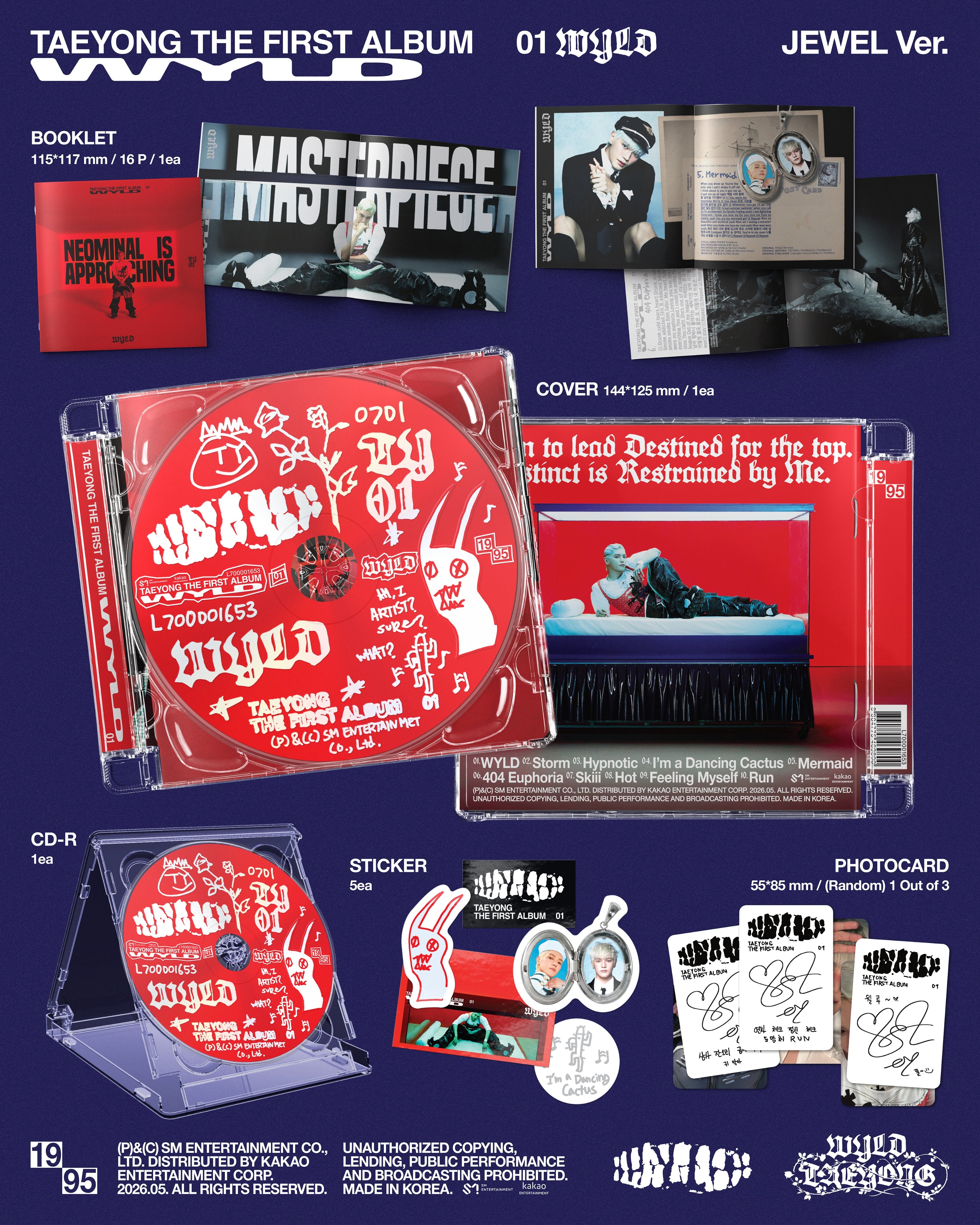 TAEYONG 1ST ALBUM - WYLD (JEWEL VER)