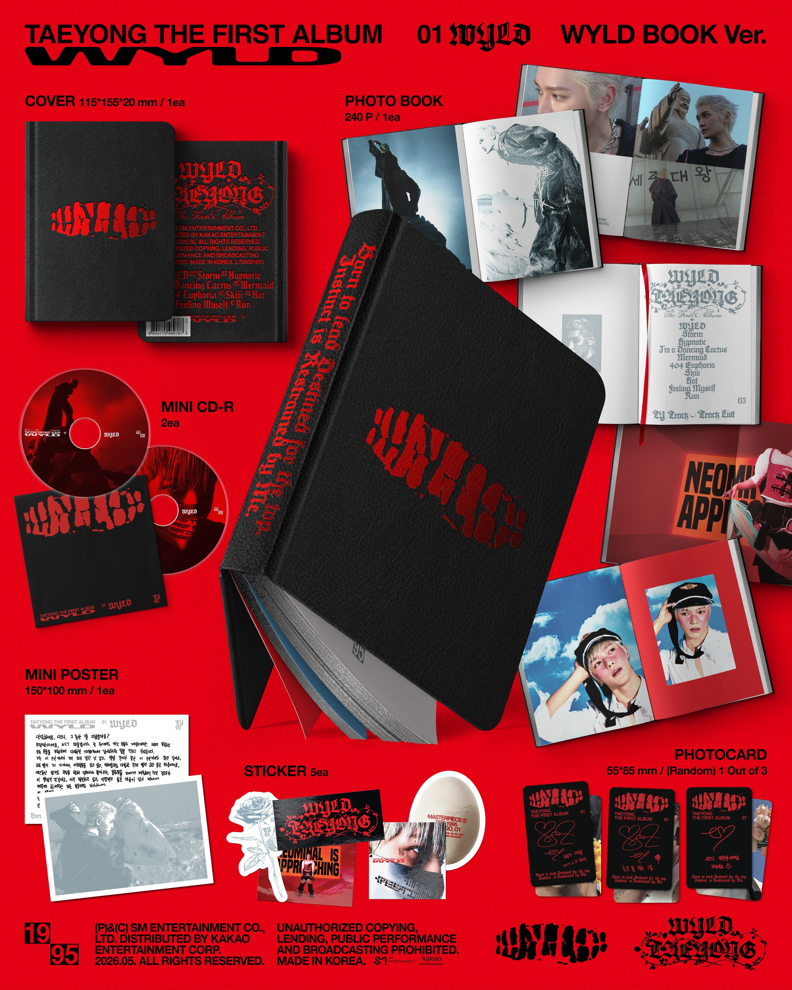 TAEYONG 1ST ALBUM - WYLD (WYLD BOOK VER)