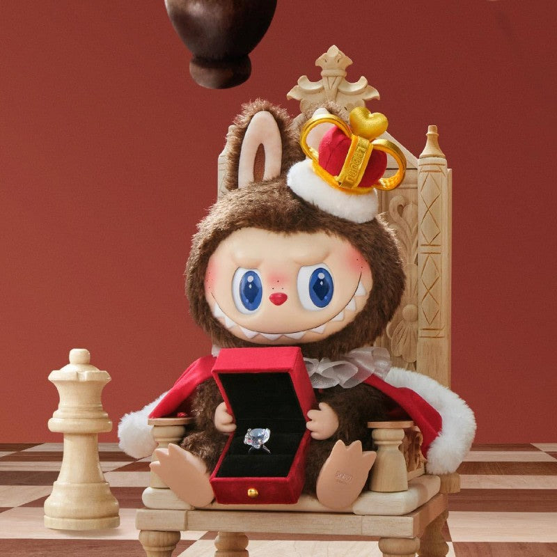 POP MART Authentic THE MONSTERS Labubu Let's Checkmate King Plush