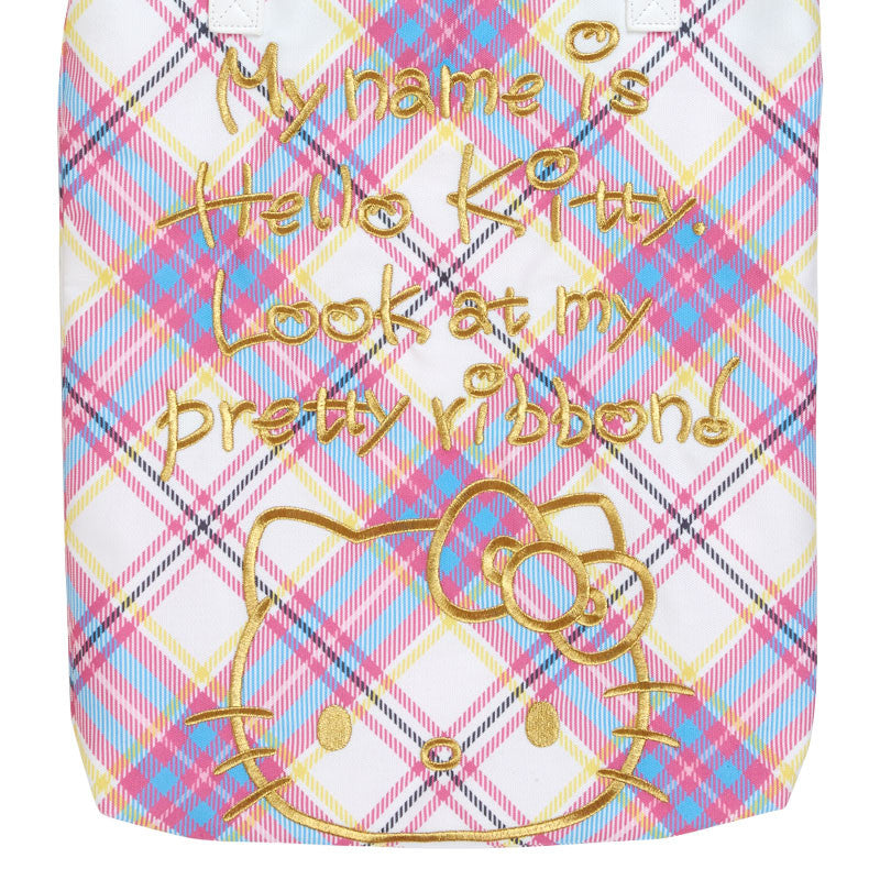 SANRIO© Hello Kitty 50th Anniversary Tote Bag Dress Tartan Ver. (Japan Limited Edition)