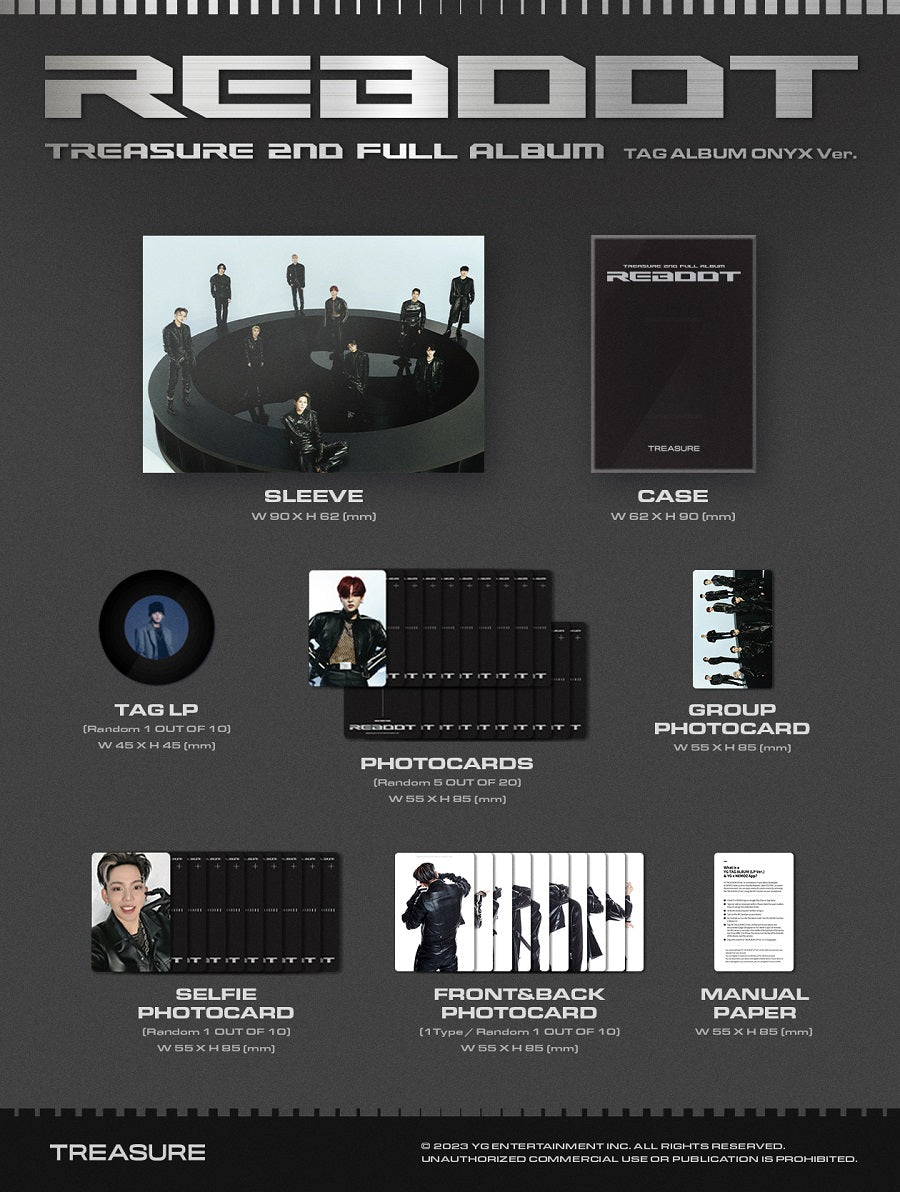 TREASURE 2nd Album - REBOOT (YG TAG version)