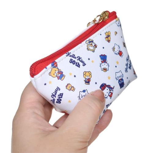 SANRIO© Hello Kitty 50th Anniversary Triangle Mini Pouch (Japan Edition)