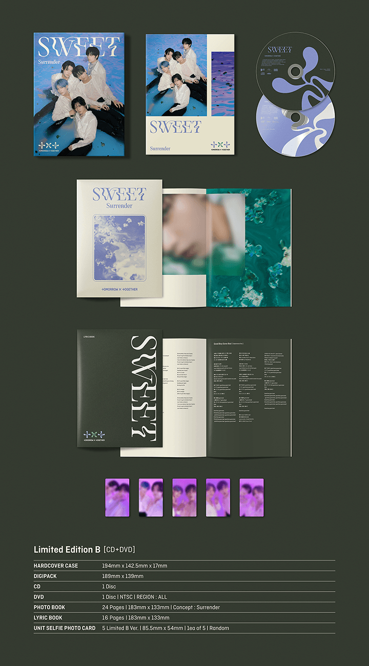 TOMORROW X TOGETHER (TXT) 2ND SINGLE ALBUM - SWEET (JAPANESE ALBUM)