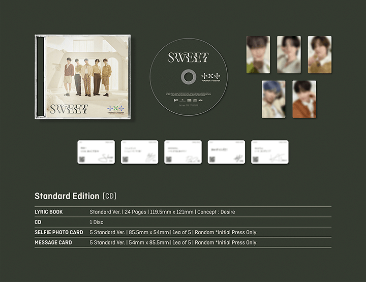 TOMORROW X TOGETHER (TXT) 2ND SINGLE ALBUM - SWEET (JAPANESE ALBUM)