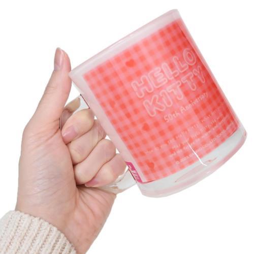 SANRIO© Hello Kitty 50th Anniversary Glass Mug (Japan Edition)