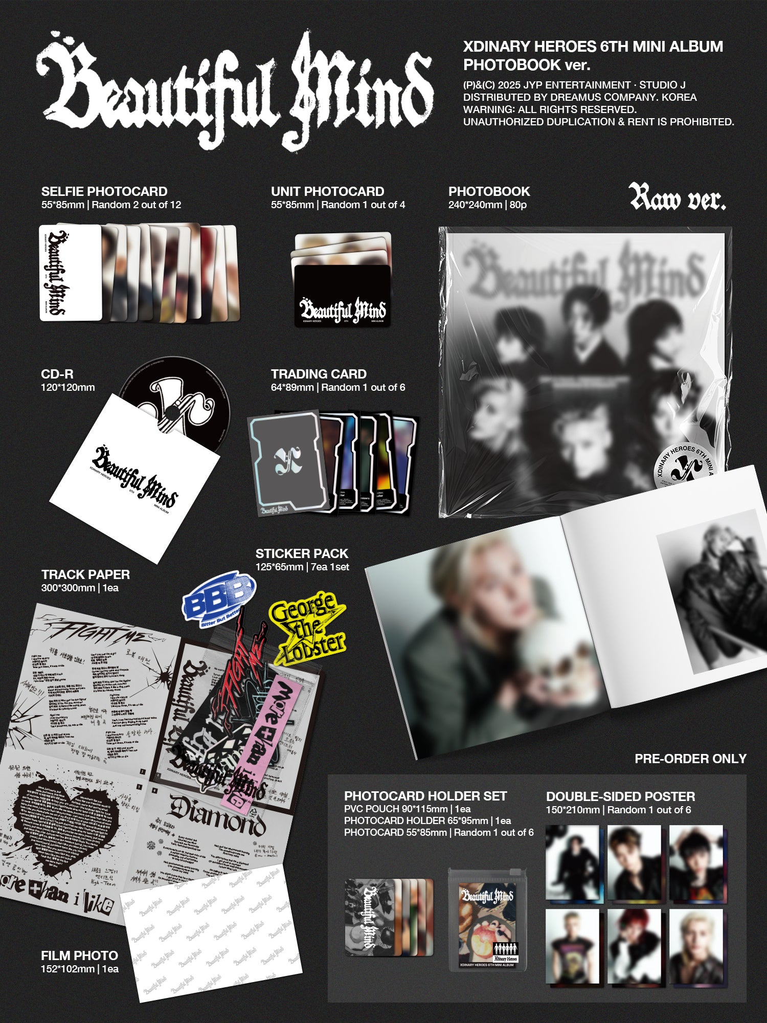 XDINARY HEROES 6TH MINI ALBUM - BEAUTIFUL MIND