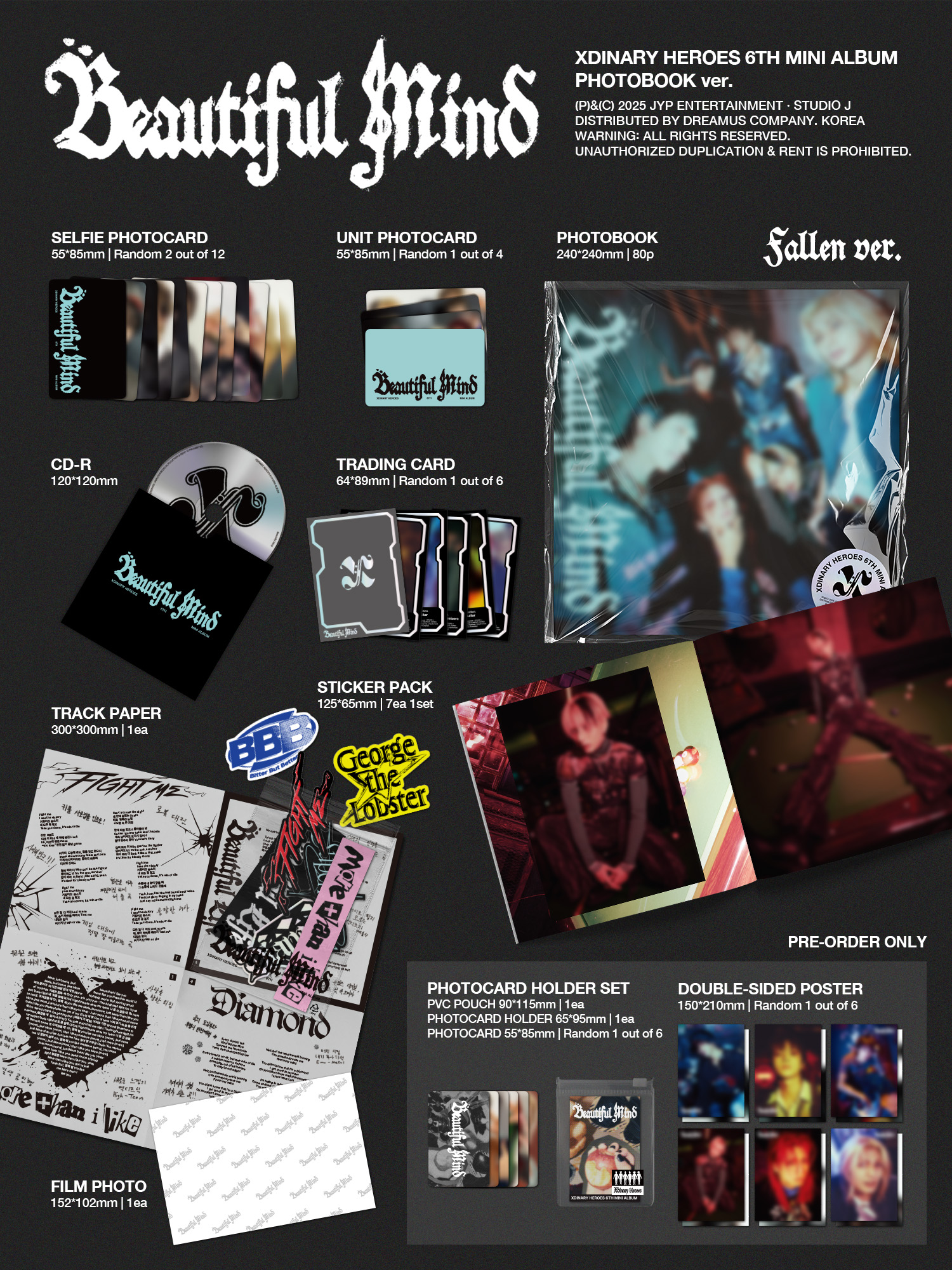 XDINARY HEROES 6TH MINI ALBUM - BEAUTIFUL MIND