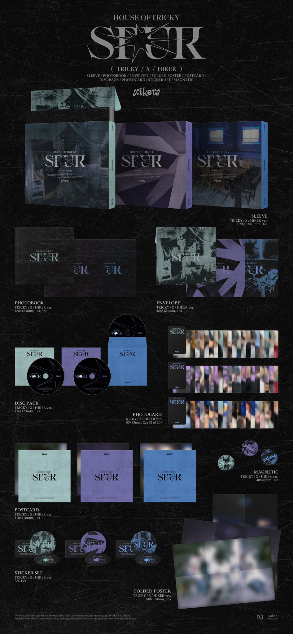 XIKERS 5TH MINI ALBUM - HOUSE OF TRICKY : SPUR