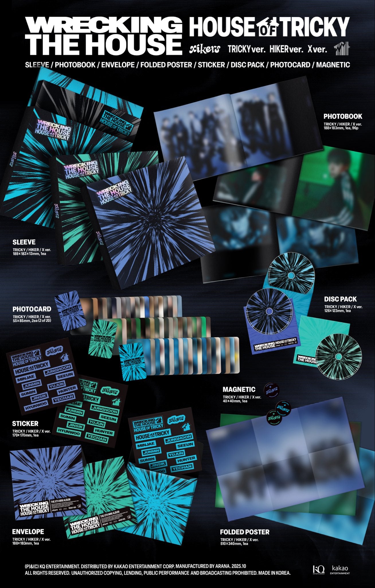 XIKERS 6TH MINI ALBUM - HOUSE OF TRICKY : WRECKING THE HOUSE