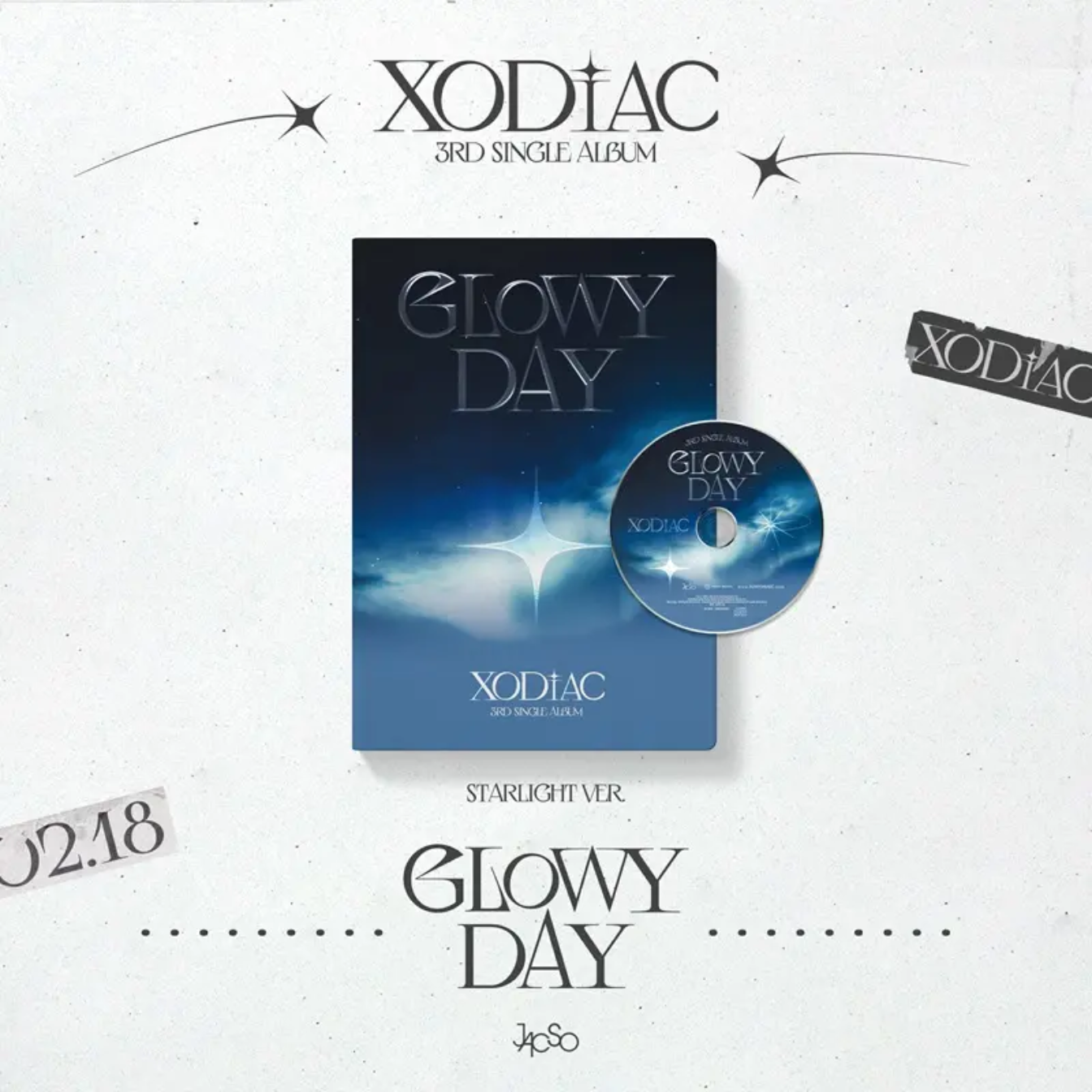 XODIAC 3rd Single Album - GLOWY DAY