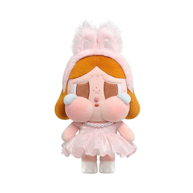 POP MART Authentic CryBaby Shiny XL Pink Plush