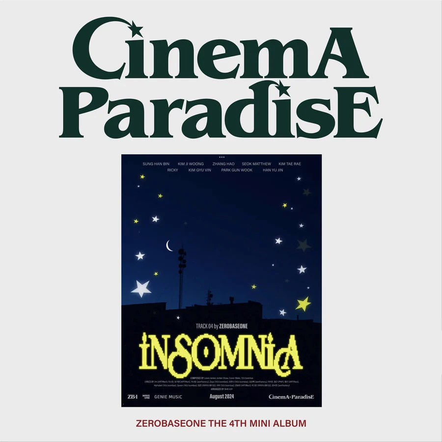 ZEROBASEONE 4TH MINI ALBUM - CINEMA PARADISE (ZEROSE VERSION)