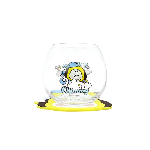 BT21© Glass Cup + Coaster (Japan Edition)