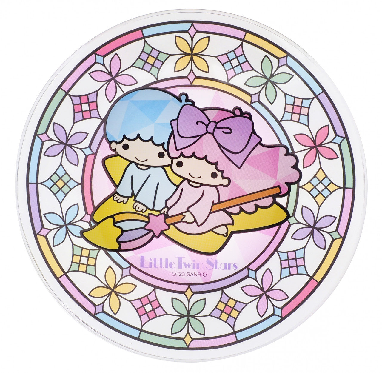 SANRIO© Twin Stars /Minna 7-11 No Tabo Stained Glass Plate