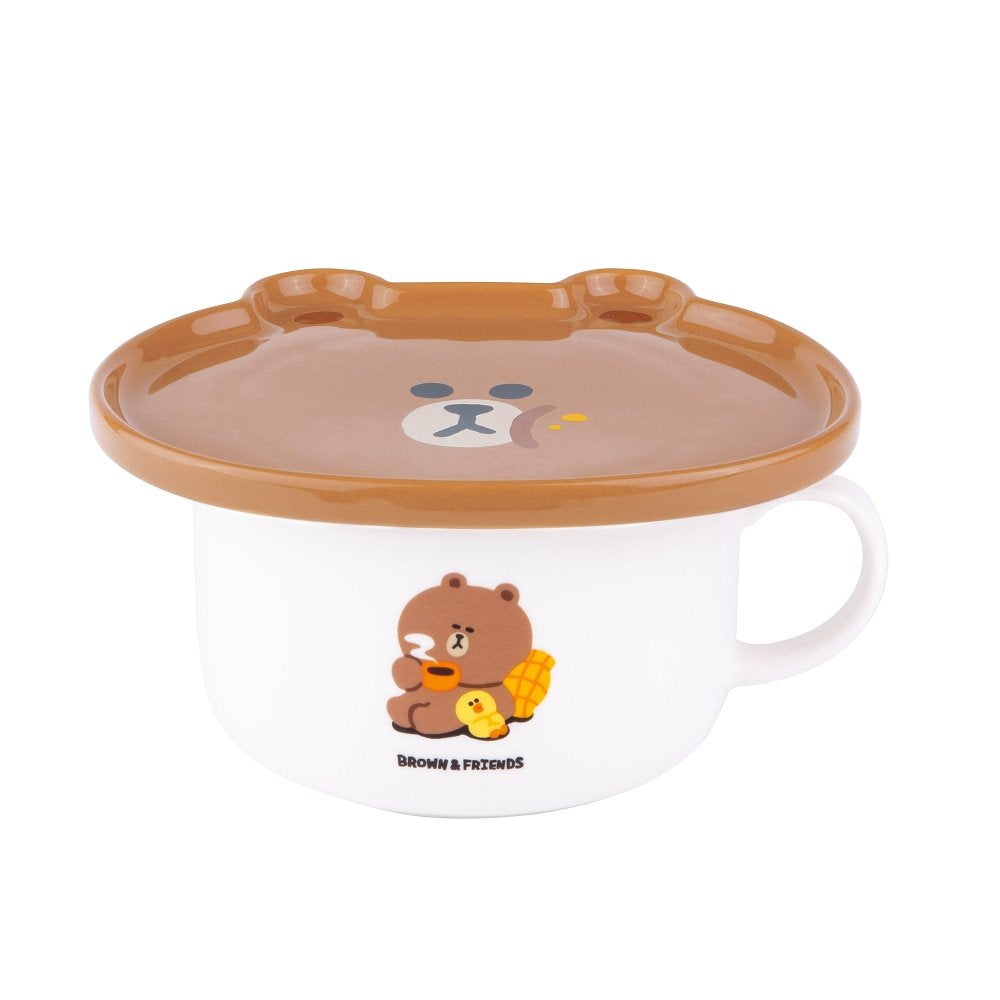 LINE FRIENDS© Soup Bowl Set Brown / Sally (Taiwan Edition)