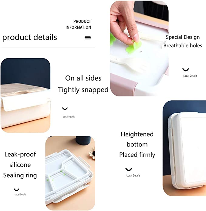 Stainless Steel Compartment Bento Box 1000ml