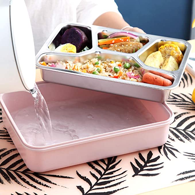 Stainless Steel Compartment Bento Box 1000ml