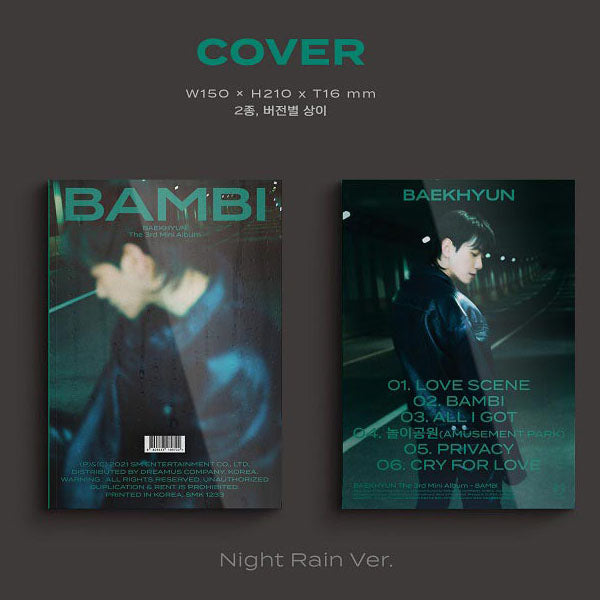 EXO: BAEK HYUN MINI ALBUM VOL. 3 - BAMBI (PHOTOBOOK VERSION)