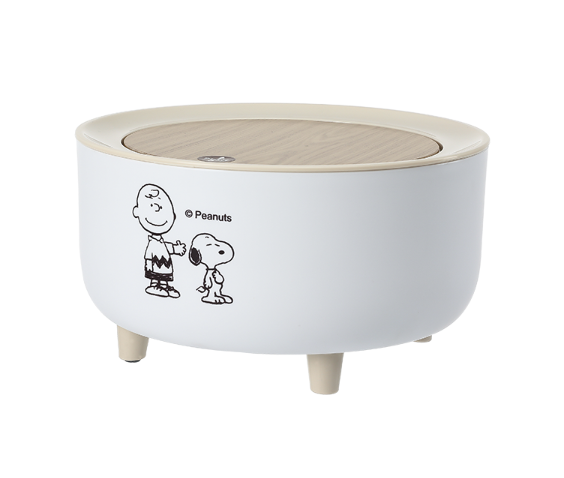 PEANUT SNOOPY© Japanese log style Desktop Trash Bin
