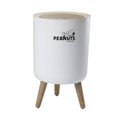 PEANUT SNOOPY© Japanese log style Desktop Trash Bin