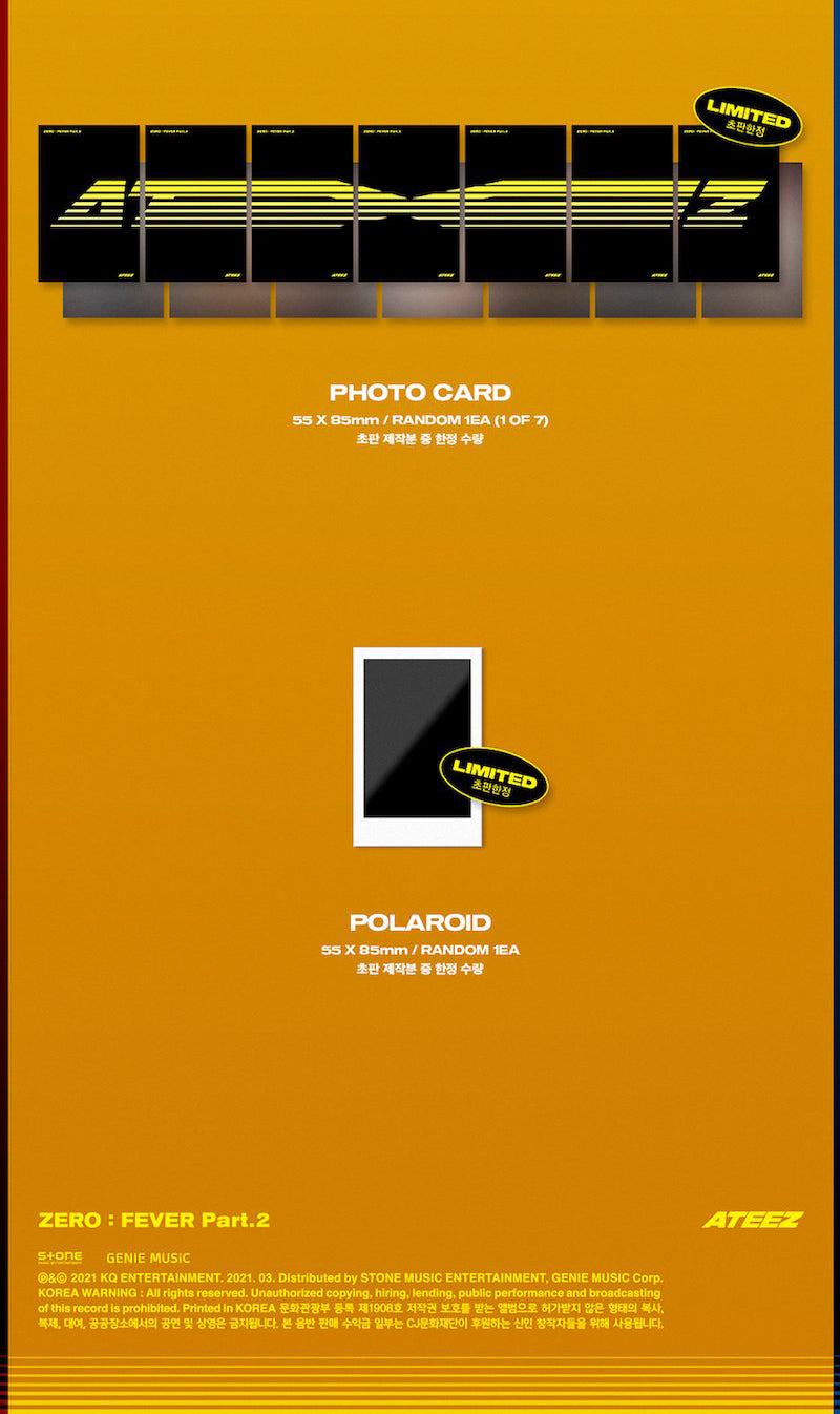 ATEEZ Mini Album Vol. 6 - ZERO: FEVER Part.2 - Broadcast Entertainment & Fantasia