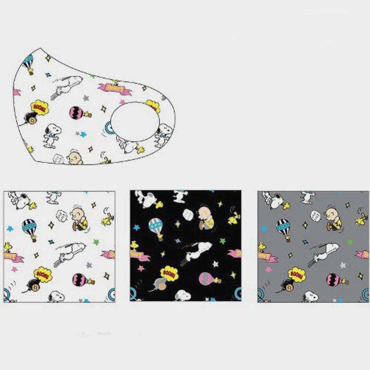 PEANUT SNOOPY Washable Fashion Mask