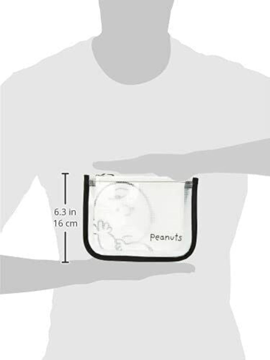 PEANUT SNOOPY© Clear Layer White Pouch