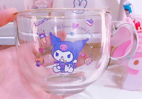 SANRIO© Gold Edge Glass Cup