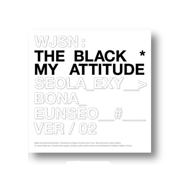 WJSN THE BLACK SINGLE ALBUM - MY ATTITUDE (RANDOM VERSION)