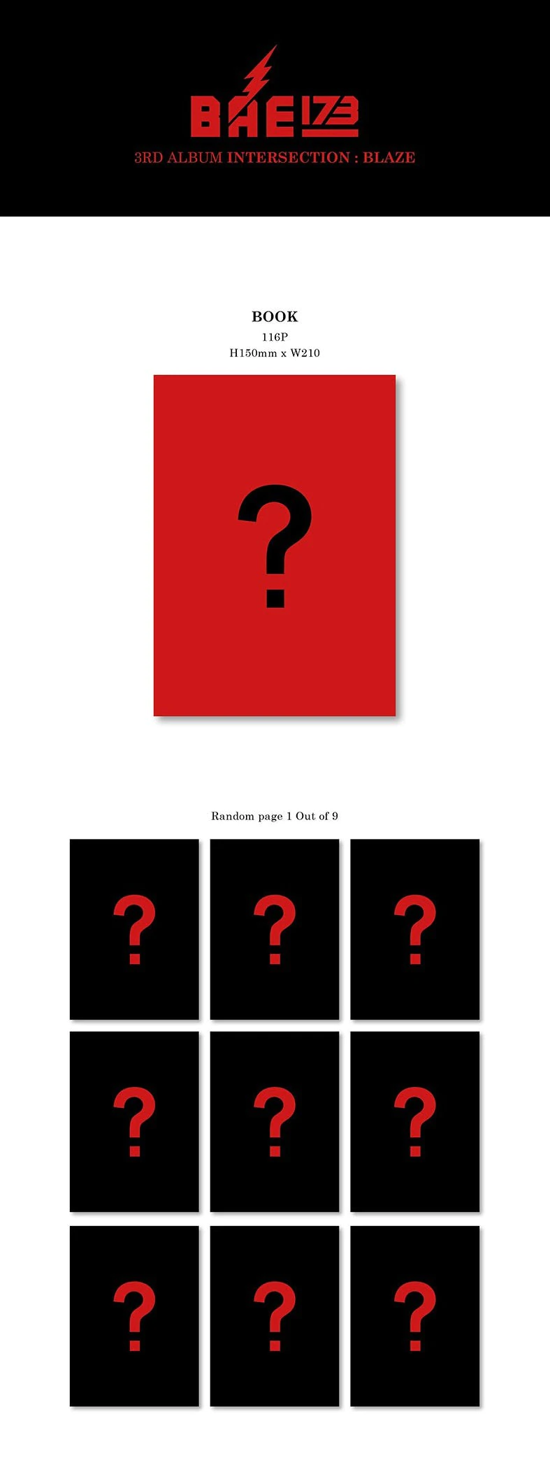 BAE173 Mini Album Vol.3 - INTERSECTION : BLAZE