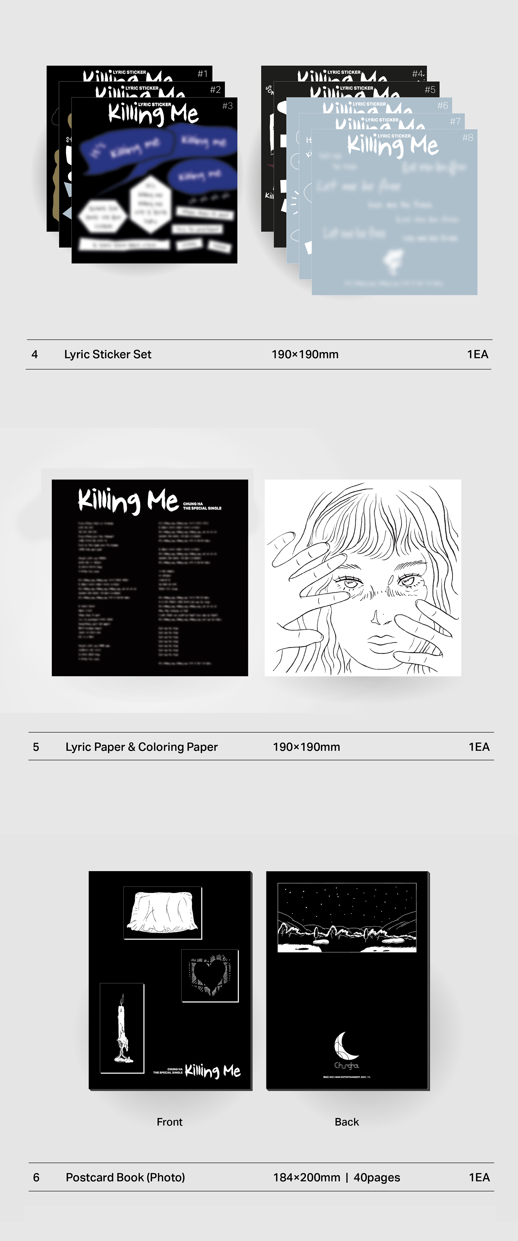 CHUNG HA SPECIAL SINGLE ALBUM - KILLING ME
