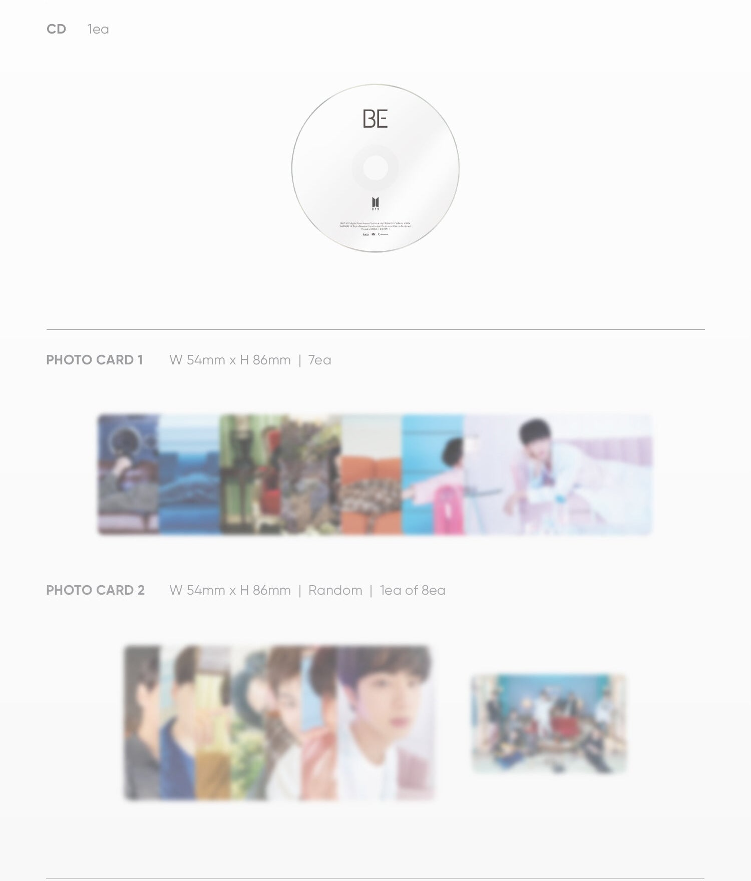 BTS - BE (ESSENTIAL EDITION)