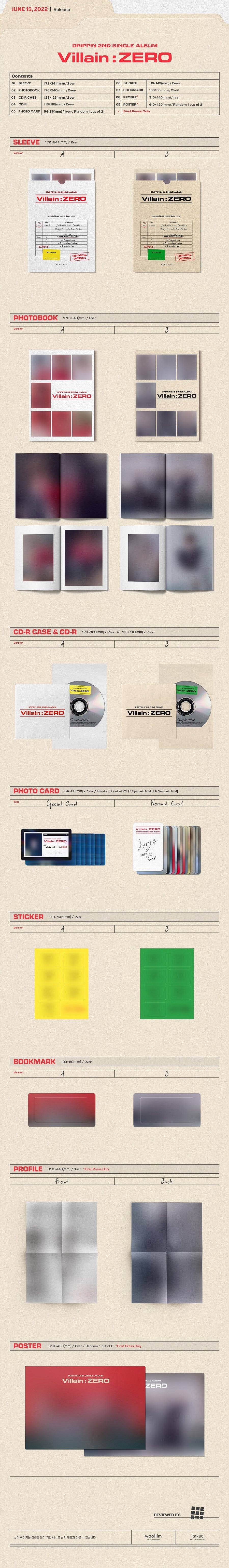 DRIPPIN Single Album Vol. 2 - Villain : ZERO