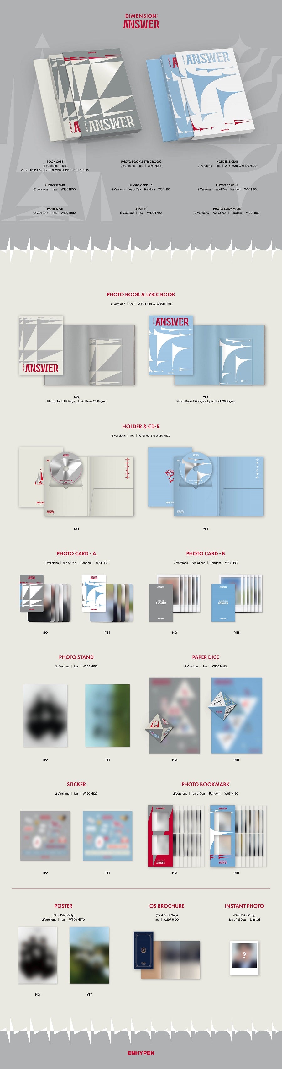 ENHYPEN 1ST ALBUM REPACKAGE 'DIMENSION : ANSWER'