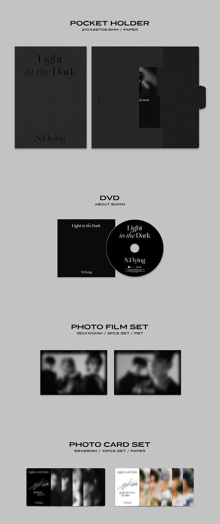 N.Flying 1st Photo Book - Light in the Dark