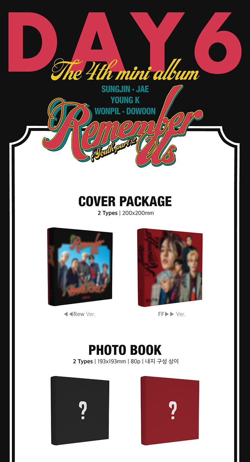 DAY6 MINI ALBUM VOL. 4 - REMEMBER US : YOUTH PART 2