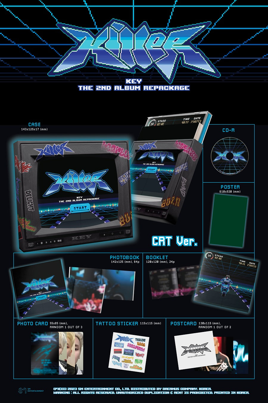 SHINEE : KEY VOL. 2 REPACKAGE - KILLER