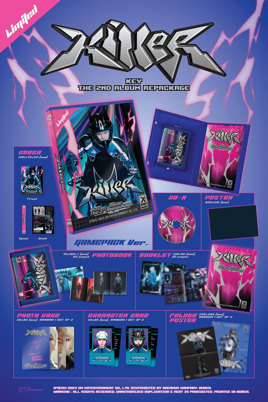 SHINEE : KEY VOL. 2 REPACKAGE - KILLER